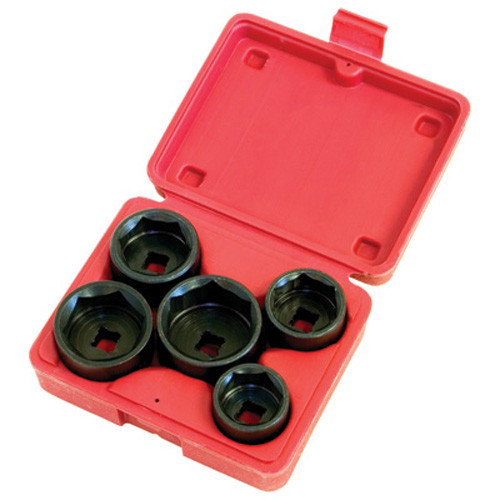 Lisle 13300 Oil and Fuel Filter Socket Set, 5 Piece