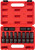 Sunex Tools 3660 10 styks 3/8" drive dyb drejelig fatningssæt 10-19mm