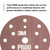 3M 6" P800 Dust Free Hookit Flexible Abrasive Disc (34406)