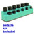 Mechanics Time Saver 1385 3/8" Drive 12 Hole Green Impact Socket Holder