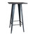 AmeriHome PUBTSWT Loft Rustic Gunmetal Metal Pub Table with Wood Top