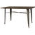 AmeriHome Loft Rustic Gunmetal Metal Dining Table with Wood Top (BTABLE30)