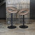 AmeriHome Latte Brown Fabric Bar Stool Set – 2 Stools (BSLTFSET)