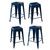 AmeriHome Loft Blue 24-inch Metal Bar Stool Set (BS24BLUESET)