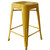 AmeriHome BS24GOLDSET Loft Gold 24 Inch Metal Bar Stool - 4 Piece