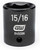 Gearwrench 1/2" Dr 6 Pt 15/16" Standard Impact (84509N)