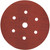 3M 01139 rød abrasiv krokskive, støvfri, 6", p400 korn, 50 per boks