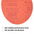 3M 01222 Red Abrasive Hookit Disc, 6", P180 Grit, 50 Per Box