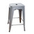 AmeriHome Loft Silver 24 Inch Metal Bar Stool Set of 4 (BS24SLVRSET)