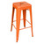 Amerihome bs030orng2pk loft orange barstol i metall - 2 st