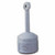 Justrite 26800 Cigarette Butt Receptacle, Smokers Cease Fire, Self Extinguishing Design, 38-1/2" High, Pewter Gray