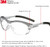 3M 11411 نظارات نوفو الواقية، عدسات شفافة مضادة للضباب، إطار رمادي