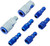 Milton S305TKIT ColorFit Coupler & Plug Kit - (T-Style, Blue) - 1/4" NPT, 5 pcs