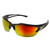 Edge Eyewear SDKAP119 Khor Safety Glasses - Black Frame - Red Mirror Lens