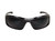 Edge Eyewear XB116-P1 Brazeau Designer with Black Patriot 1 Frame and Smoke Lens