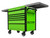 Extreme Tools EX4106TCSGNBK 41" 6 Drawer Deluxe Series Sliding Top Cart, Green