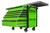 Extreme Tools EX4106TCSGNBK 41" 6 Drawer Deluxe Series Sliding Top Cart, Green