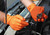 Adenna CAT456 Catch Gants en nitrile sans poudre 8 mil (orange, grand) Boîte de 100