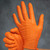 Adenna CAT458 Catch 8 mil puderfreie Nitrilhandschuhe (Orange, XL), Box mit 100 Stück