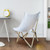 AmeriHome Canvas and Bamboo Butterfly Chair - White (BFCBCW)