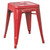 AmeriHome BS18RED Loft Red 18 Inch Metal Bar Stool - 2 Piece