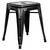 AmeriHome BS18BLK Loft Black 18 Inch Metal Bar Stool - 2 Piece