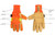 Kinco Lined XL Hi-Vis Orange Pigskin Gloves w/ImpPro & KW (1938KWA-XL)