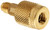 Yellow Jacket 19109 Quick SealRight shut-off adapter 1/4? x 1/4? Male Flare
