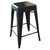 AmeriHome BS24BLK3 Loft Hitam 24 inci. Kursi Bar Logam - 3 Buah