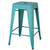 AmeriHome BS24T3 Loft Teal 24 pol. Banco de bar de metal - 3 peças