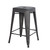 AmeriHome BS24MTL3 Rustic Gunmetal 34 in. Metal Bar Stool - 3 Piece