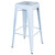 AmeriHome BS030W3PK Loft Blanc 30 po Tabouret de bar en métal 3 pièces