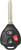 Ilco RHK-TOY-4B1 Remote Head Key Toyota 4 Button Key