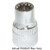 K Tool 20710 Chrome Spline Socket 3/8" Drive 10mm