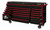 Extreme Tools DX722117RCBKRD Gabinete con ruedas serie DX - Negro con tiradores rojos