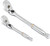 Gearwrench 81274t Attacco da 1/4" e 3/8" Cricchetto a goccia con testa flessibile con bloccaggio a 90 denti