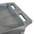 Luxor SEC11-G 24 x 18 Plastic Utility Tub Cart - Two Shelf-Gray