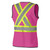 Pioneer V1021840U-L High Visibility Fitted Women's Surveyor Safety Vest, Pink, L