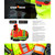 Męska koszulka ochronna Pioneer V1052150U-L Hi Vis Safety – taśma odblaskowa, L