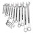 K Tool 41016 Combination Wrench Set, 16 Piece, 1/4" to 1-1/4", 12 Point, Raised Panel