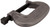 Wilton 14563 5-fc bridge c-clamp 5-1/2" פתח לסת, 3-1/8" עומק גרון