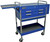 Homak BL06036404 Carro abatible de 4 cajones de 30 pulgadas - Azul - Almacenamiento de herramientas
