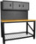 Homak 59-Inch Wood Top Workbench with 3 Door Cabinet, Steel (GS00659031)