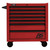 Homak 36 Inch RS PRO 7 Drawer Rolling Cabinet, Red (RD04036070)