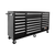 Homak bl04021720 series Gabinete rodante de 72 pulgadas y 21 cajones, negro