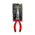 K Tool Needle Nose Pliers with Cutter, Vinyl Grips, 8" (51008)