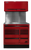 Homak 41 Inch CTS Set with Tool Board Back Splash, Red (RDCTS41002)