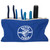 Klein 5140 Reißverschlusstaschen, Canvas-Werkzeugtaschen oliv/orange/blau/gelb, 4er-Pack