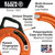 Klein Tools 56059 Grooved Fiberglass Fish Tape 200-Foot