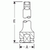 Grey Pneumatic 1-1/2" Drive 5" Length Pin Hole Extension (6005E)